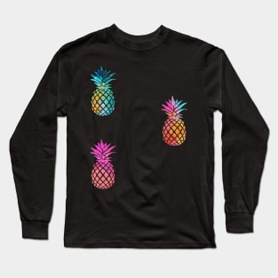 Colorful Pineapples Long Sleeve T-Shirt